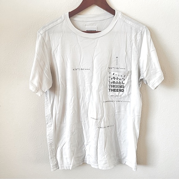 takahiromiyashita Other - TAKAHIROMIYASHITA The Soloist The End Japanese White Short Sleeve Tee Minimalist